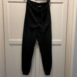 Black sweat joggers